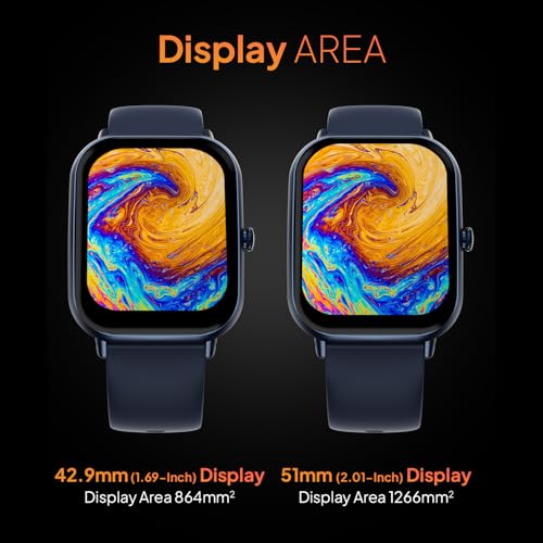 Fire-Boltt Ninja Call Pro Max Smart Watch 2.01 inch Display, Bluetooth Calling, 120+ Sports Modes, Health Suite, Voice Assistance (Blue) (Image - 5)