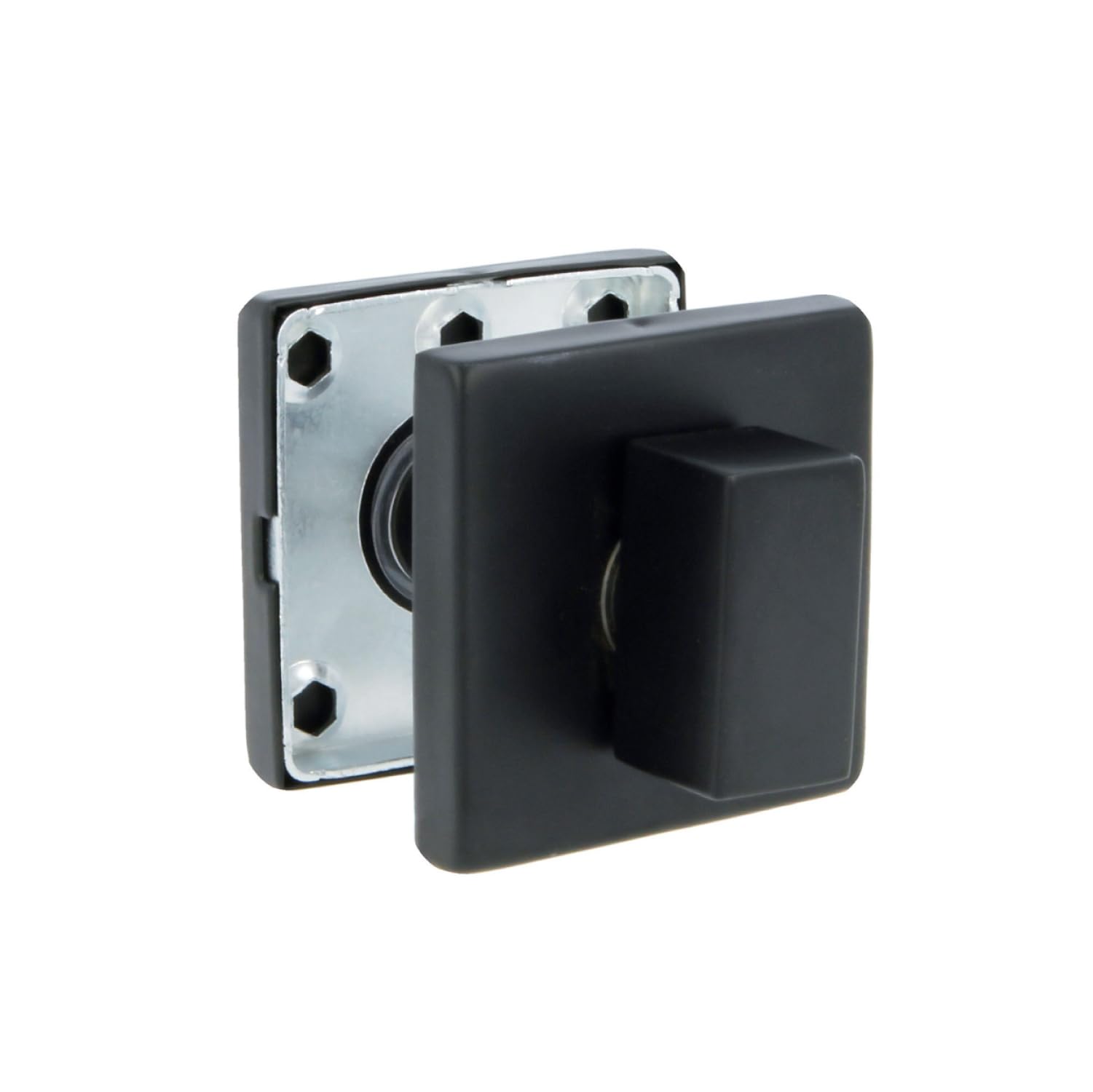 Amig Black/White - Crutch For Square Rosette Handles - Mod. 10Rx - 53 X 53 Cm - Square 6 Mm - Elegant And Simple Design - Stainless Steel