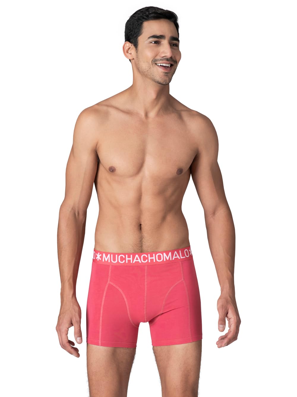 Muchachomalo Calzoncillos para Hombre, Ropa Interior Lisa de Algodón para Hombre, Pack de 7 Unidades, Bóxers Lisos de Corte Clásico con Cintura Elástica
