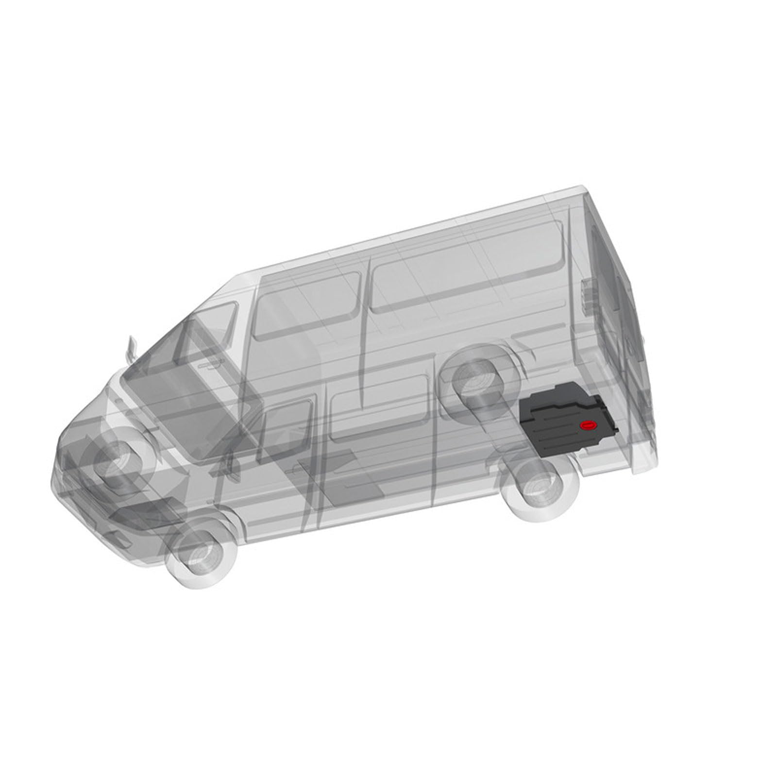 Abwassertank 90L Camping Tank Fäkalientank passend für Transit ab 2015 Schmutzwassertank