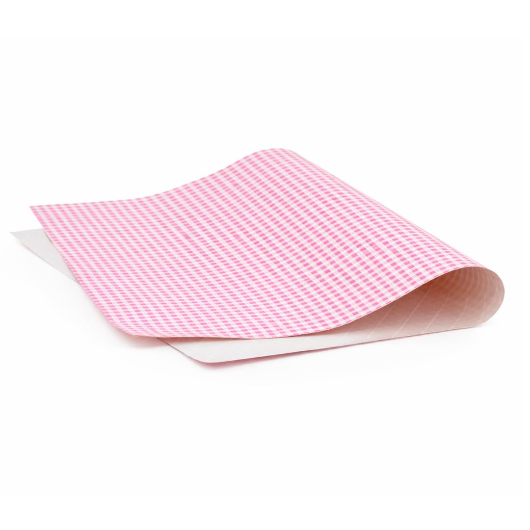 Papel alimentario dúplex satinado fondo rosa – 10 kg – tamaños de 25 x 32 a 50 x 65 cm – Papel de embalaje para carnicería, queso, pescado, embutidos, restauración profesional (50 x 65 cm – 10 kg)