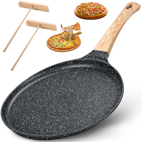 Listado de Comal más recomendados. 46 INGEQUIS Crepera con Revestimiento Antiadherente de 28cm, Libre de PFOA y PFOS, Comal para Tortillas, Crepas, Pizzas con Mango Resistente al Calor, Sartén para Estufas de...