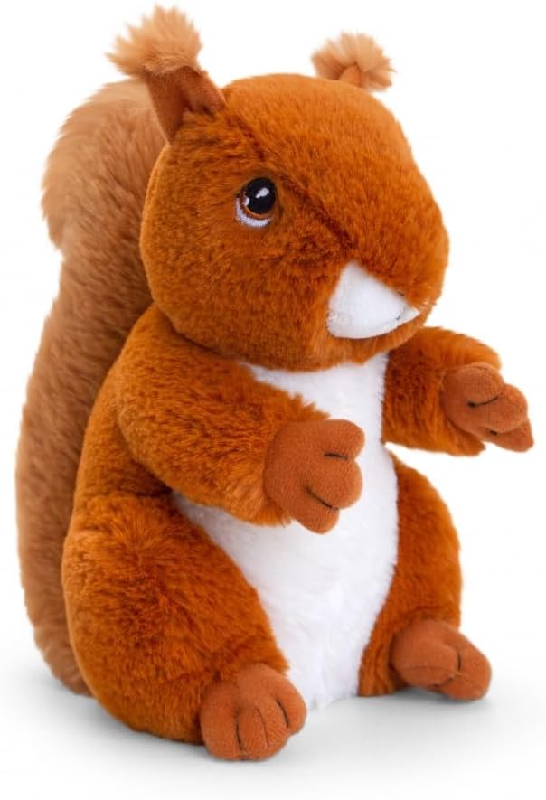 Deluxe Paws Eco-Friendly Red Squirrel Plush 18-25cm Made from Recycled Materials