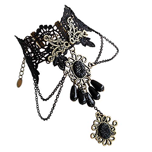 ETERNITY J. Elegant Vintage Princess Lace Gothic Victorian Lolita Ring Bracelet Costume Jewelry (Bracelet-2)