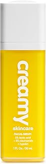 Creme hidratante cremoso para a pele 5%, esfoliante facial hidratante com 5%, 5% de niacinamida e Hypskin, sérum facial para pele seca e opaca, suave em todos os tipos de pele, 30 ml