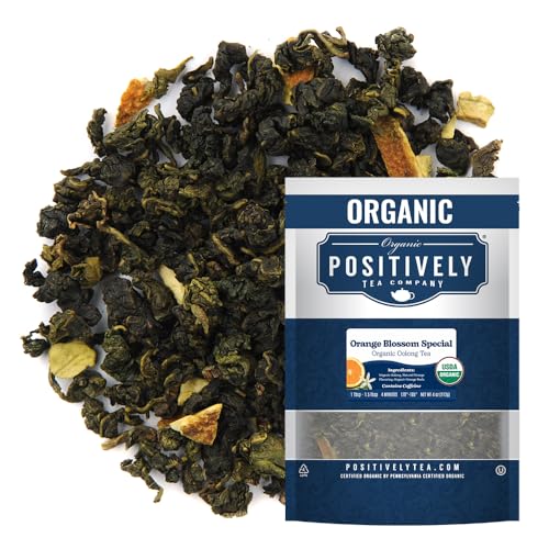Image of Positively Tea, Organic Orange Blossom Special Oolong, Loose Leaf, 4 Ounce