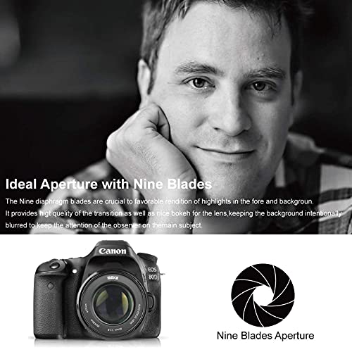 Meike 85mm f1.8 Großer Full Frame Autofokus Prime Teleobjektiv für EOS EF Mount Kamera kompatibel mit APS-C… – Bild 6