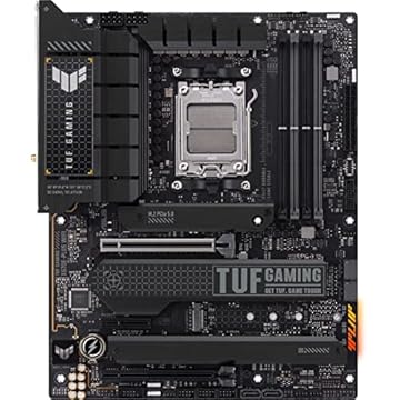 ASUS Placa-mãe para jogos TUF Gaming X670E-PLUS WiFi 6E Socket AM5 (LGA 1718) Ryzen 7000 ATX (16 estágios de energia, PCIe® 5.0, memória DDR5, quatro slots M.2, LAN de 2,5 GB, USB 4, iluminação Aura