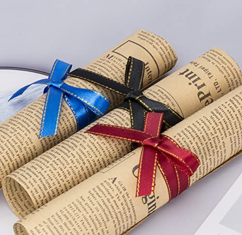 Yaseo 50 Yards 3/8 Inch Green Satin Ribbon With Gold Edges, Gold Border Fabric Ribbons For Gift Wrapping And Crafts #TOP3