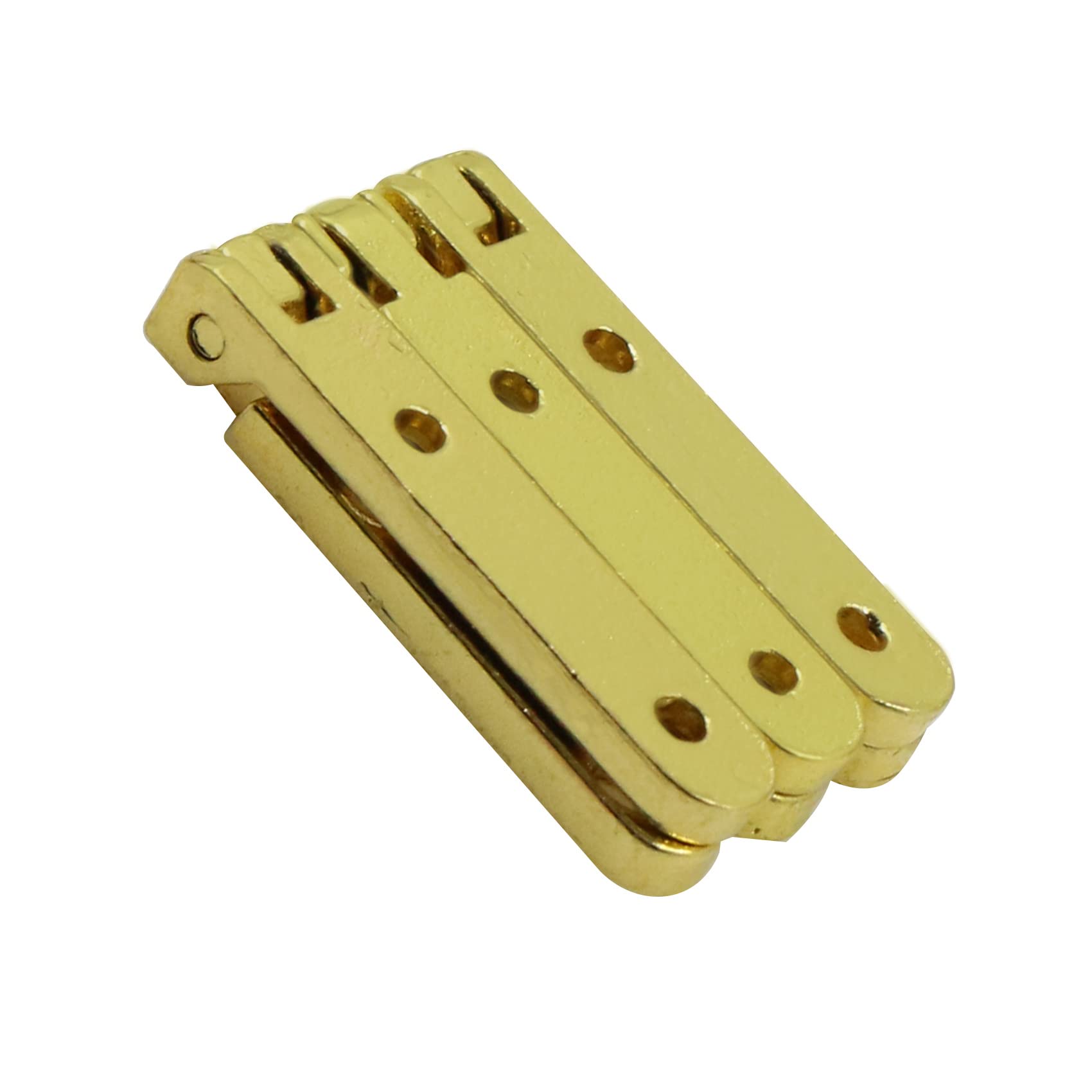 Cerniere Testa In Acciaio Inox - Mini Piccole Finestra Armadio Connettori Della Porta Barile D'ottone Nascosto Mobilia Scatola Di Gioielli Diy Regalo Legno Miniatura D'oro, 20 Pezzi 30 * 30mm