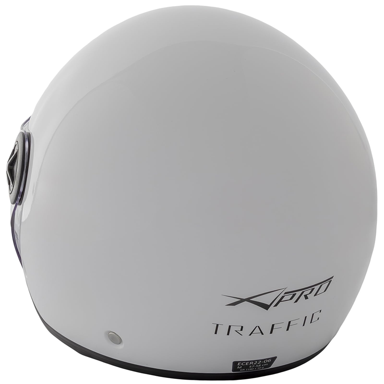 Casque Moto Scooter Jet Double Visiere Pare-Soleil ECE 22 Blanc M