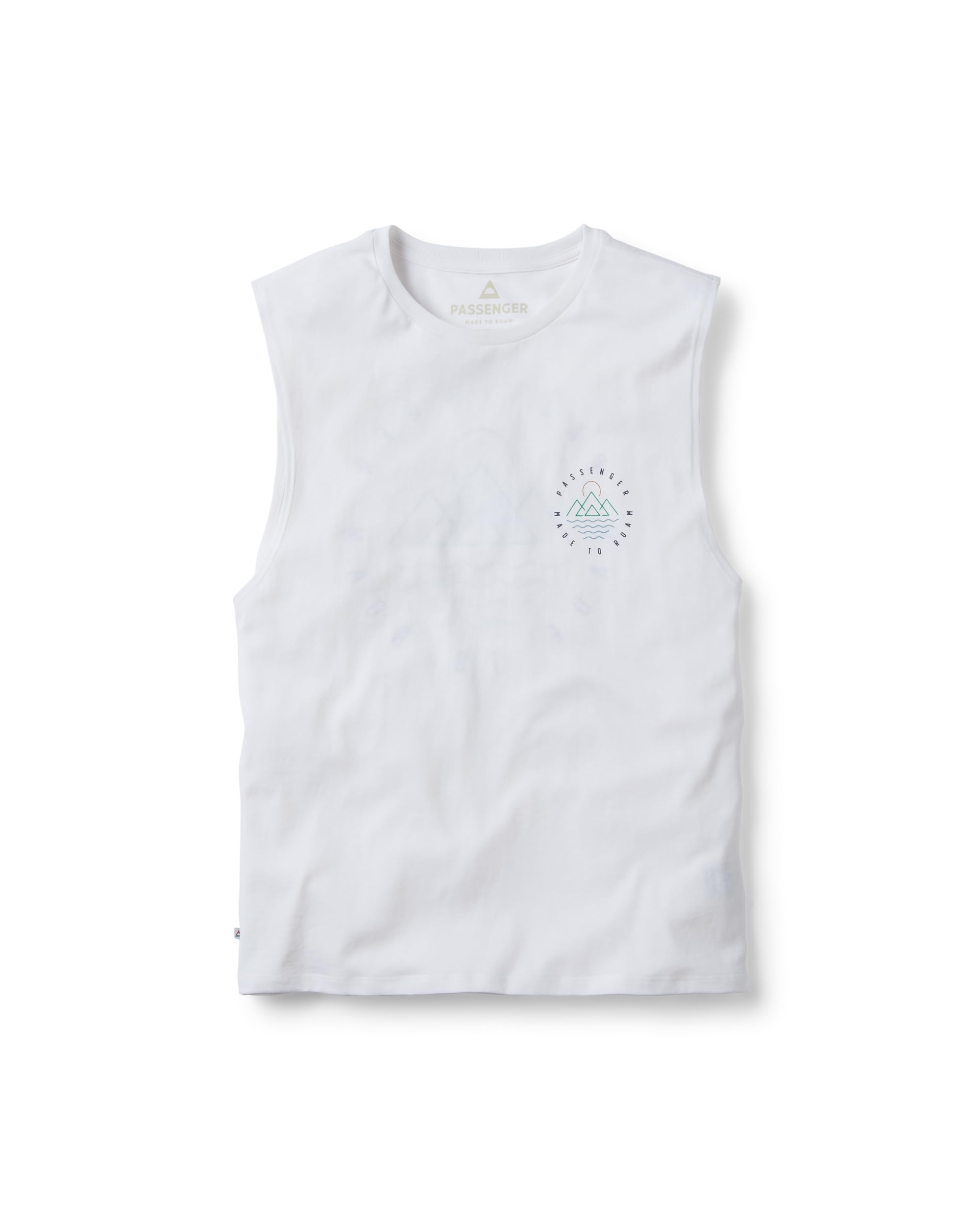 Passenger Men's Escapism Recycled Cotton Vest (UK, Alpha, XXL, Regular, Regular, White)