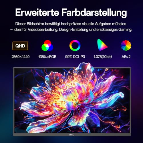 HKC 27 Zoll OLED Gaming Monitor 240Hz QHD 2560×1440, HDR True Black 400 – Ansicht 4