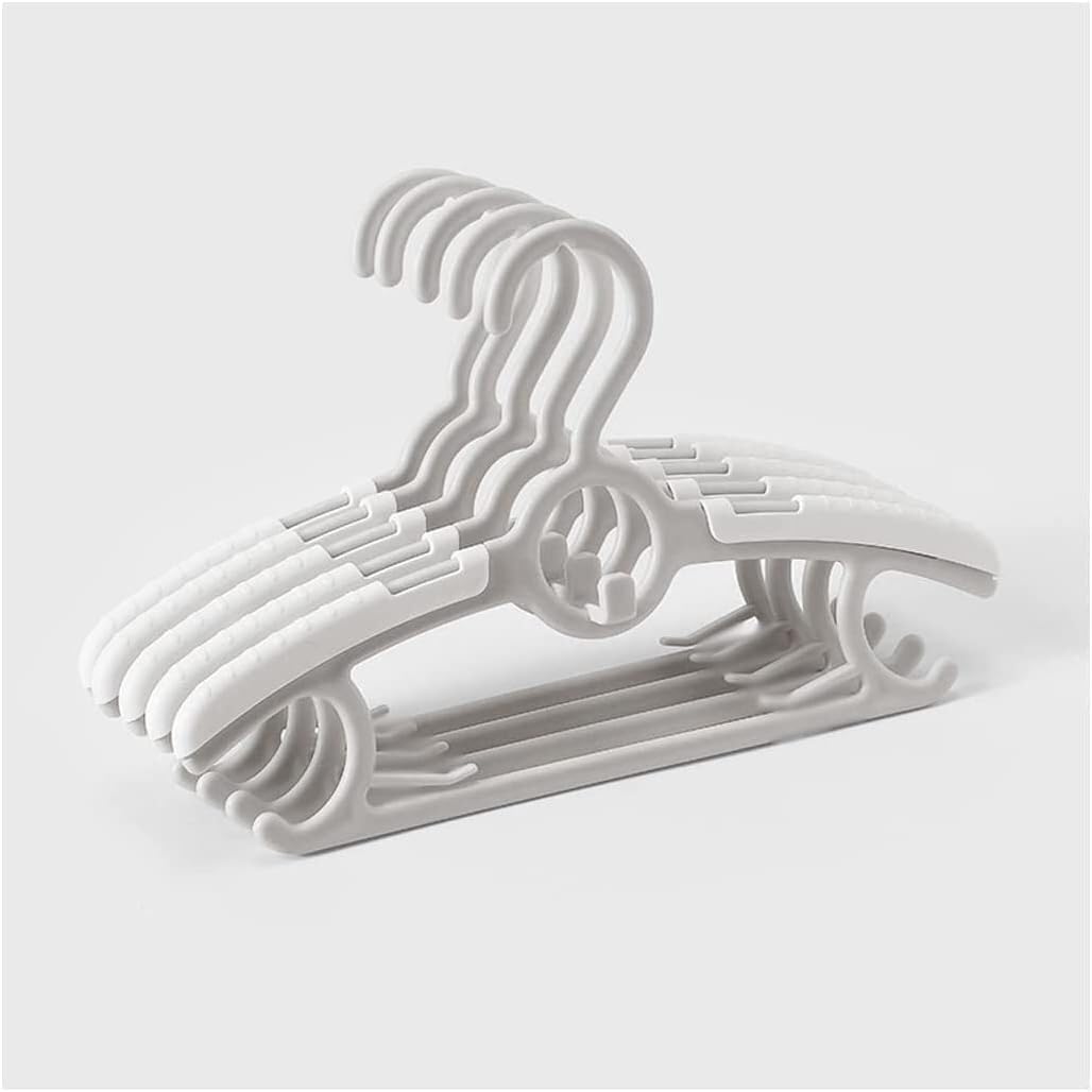 HCZKIUJY Hangers Plastic Non Slip Hangers Retractable Coat Hangers Pack Of 5 Plastic Clothes Hangers For Kids hangers for clothes non slip