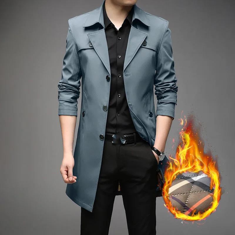 Xingfenly Padded Cotton Thickened Oversize Autumn Winter Youth Solid Color Medium Long Thermal Coat Plus Size -2