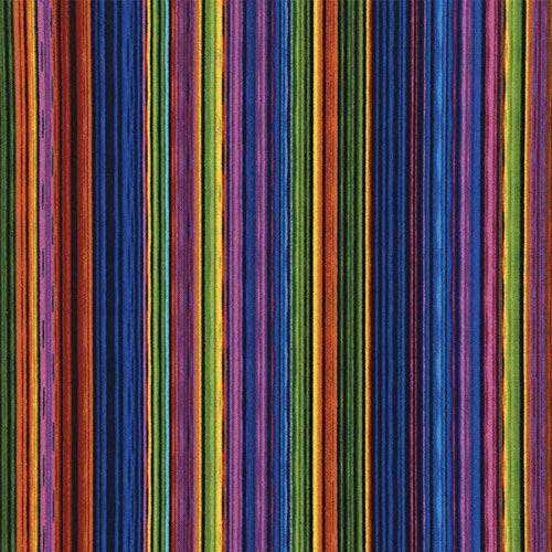 Timeless Treasures Paradise Multi Pinstripe, Stripe Yard