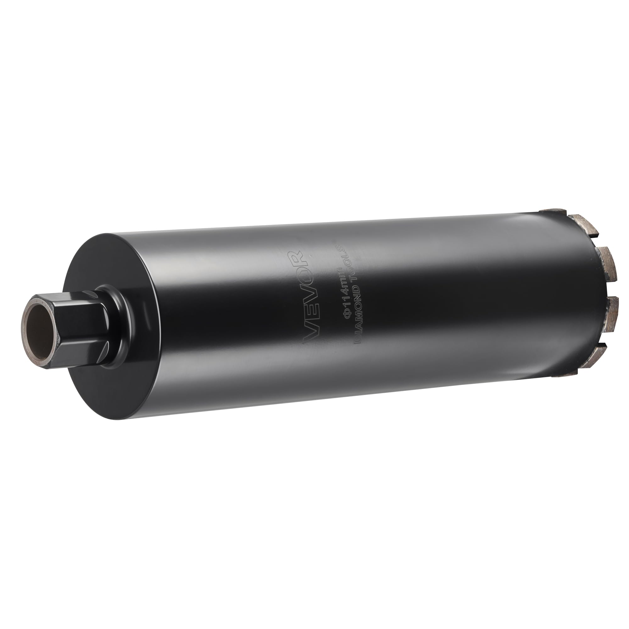 VEVOR Broca de Núcleo para Perforación en Húmedo, 114 mm Diámetro, 356 mm Profundidad, Tecnología de Soldadura de Alta Precisión, para Hormigón Armado, Ladrillo y Mampostería, 412 x 114 x 114 mm
