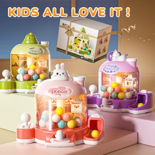 Skirfy Unicorns Mini Vending Machines Kids Toys Mini Claws Machines Gumball Prize Machines Maker Game Claws Machines Game Sensory Toys Dolls Gifts