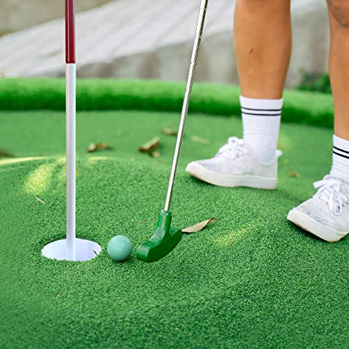 image for Anley 6 Ft Height Golf Flagsticks with Putting Cup Set - Golf Pin Flag