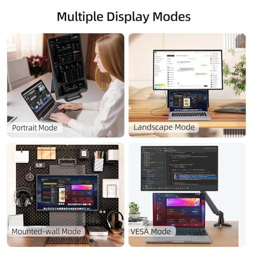 Image of 23.8 inch 2.5K 180Hz Portable Monitor - QHD Laptop Screen Extender 112% sRGB Wide Color HDR HDMI USB C Travel External Display with Stand Gaming Monitor for Computer PC Phone Game Console