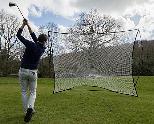 QUICKPLAY Golf Mega Net - Golf Hitting Practice Net & Freestanding Sports Screen 8' x 6'
