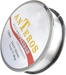 Newmind Linha de pesca de fluorocarbon de 150 m, resistente a impactos, linha líder para acessórios de pesca de trutas de água doce e salgada