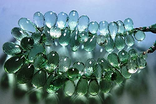 Améthyste verte naturelle pour remplacer vos perles ternes par des briolettes éclatantes