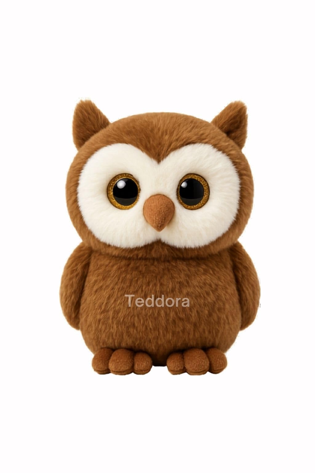 Shiny Owl Soft Toy for Girls Boys Kids,Coffee,Owl with Glitter Eyes Animal Plush Stuffed Baby Teddy Gift Birthday, 23 cm-picture-12