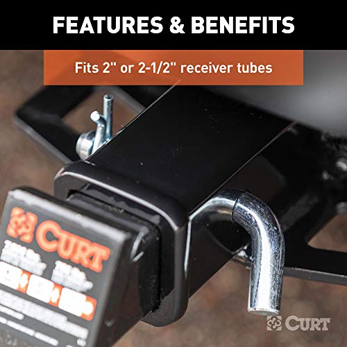 Curt 21582 Trailer Hitch Pin & Clip With Grooved Head, 5/8-Inch Diameter, Fits 2 Or 2-1/2-Inch Receiver #TOP4