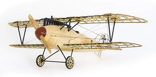 Miniatura 8 de Viloga Puzzles de madera 3D Albatross D.III Bi-Plane Model Kit, Laser-Cut Balsa Wood Model Airplane Kits para construir para adultos, perfecto hecho