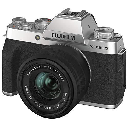 Fujifilm X-T200 Mirrorless Digital Camera w/XC15-45mm Kit - Silver