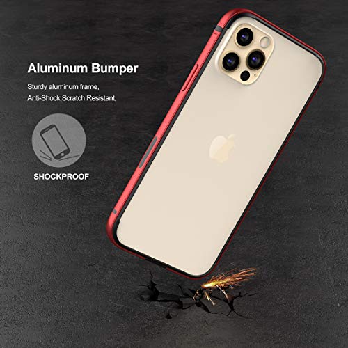 Funda iPhone 12 Pro carcasa metálica slim de tacto suave 4