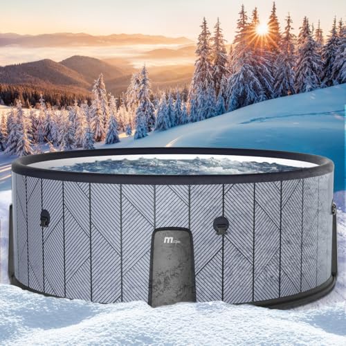 BRAST Whirlpool aufblasbar MSpa Tidal für 6 Personen | Ø173x65cm | 138 Massagedüsen in 3...