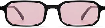 Retro Skinny Rectangle Sunglasses for Men Women 90s Narrow Sunnies Vintage Thin Frame AP3740