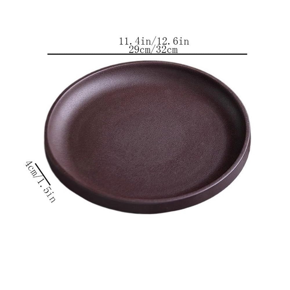 Sottovasi Sottovasi for Piante da Balcone, in Ceramica Viola, Rotondi, for vasi Fiori e balconi per fioriere