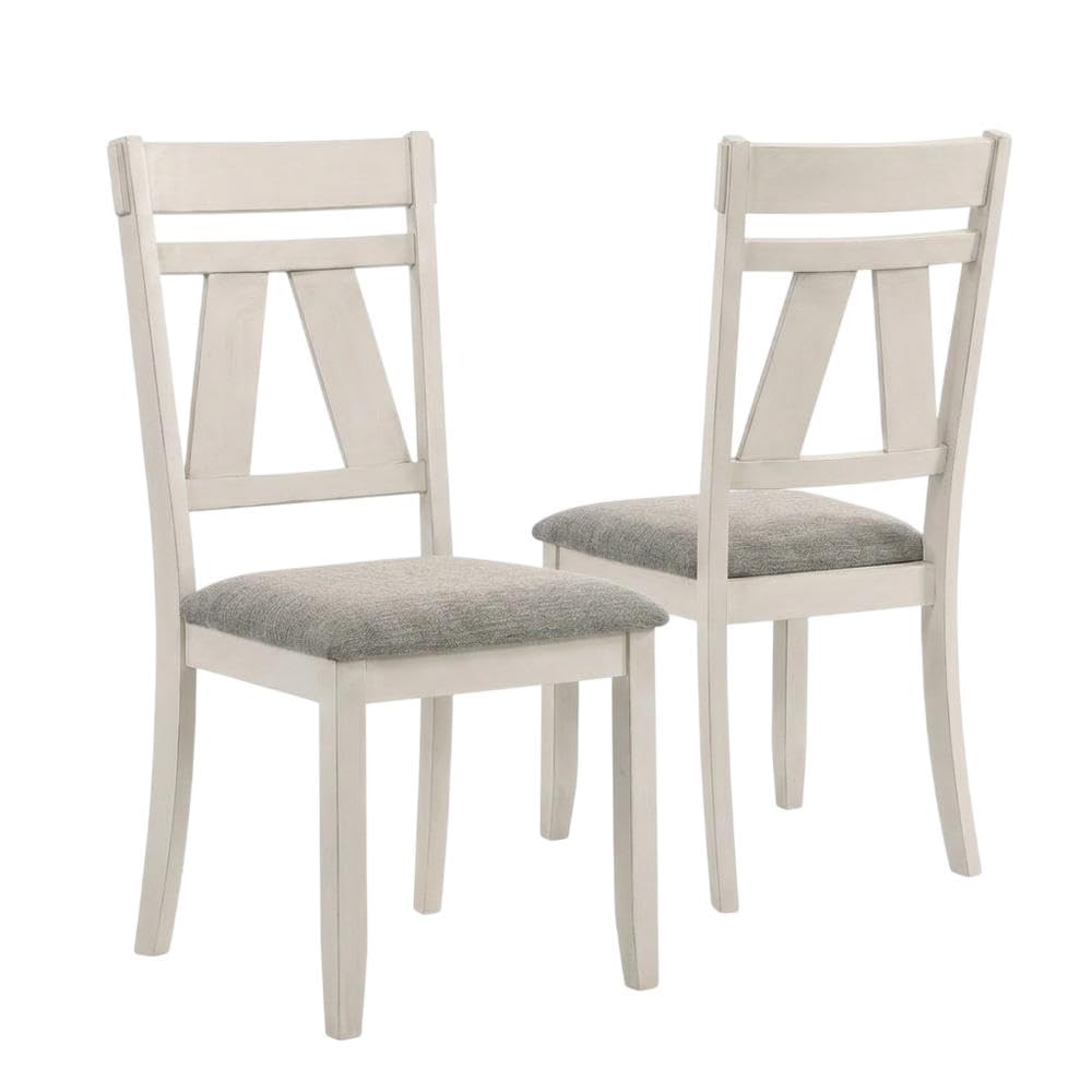 Solid Rubberwood Side Chairs Set of by Starlight Canyon Home – Rubberwood, Brown, Pack of 2