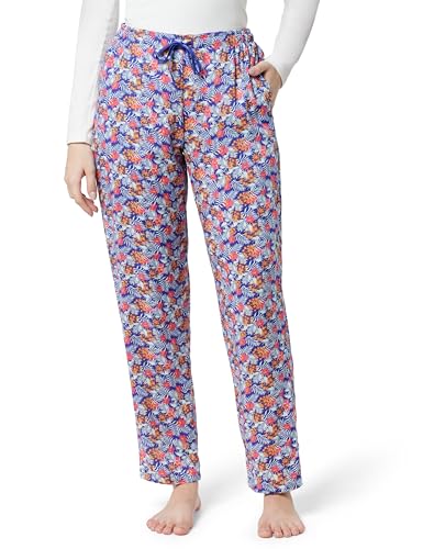 Image of Van Heusen Women's Printed Lounge Pants | Drawstrings & Side Pockets | Ultra Soft Fabric | Relaxed Fit | At home pyjamas | Everyday Comfort | Printed | Style 55306 | Available in Pack of 1 & 2