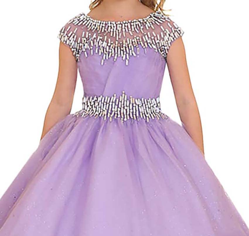 ZHengquan Pink Sparkly Dress Girls Sequins Beaded Toddler First Communion Pageant Dress3