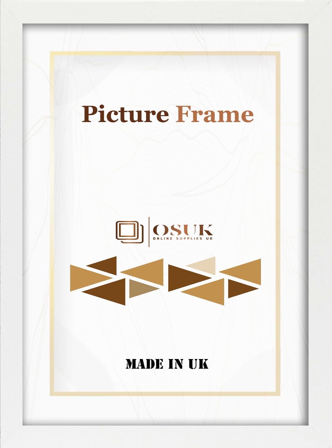 OSUK Picture Frames - Modern Photo Frame - Photo Frames Multiple Colours & Sizes with Clear Perspex Front - Free Stand & Wall Mounting Picture Frame (White, A4 (21.0 x 29.7 cm))