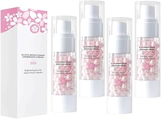 Sakura Gluta Brightening Booster Cream, Body Care Brightening Cream for Body, Underarm Whitening Cream, Sakura Whitening Cream, 50x Brightening Booster (Size : 4Count (Pack of 4))