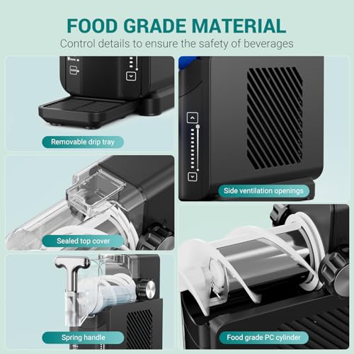 Image of 108 OZ /3.2L Slushy Machine,No Ice Needed, 15-45 Minutes to Make Margarita & Slushie & Milkshakes, Frappes and More,Built-in LED Light,110V Professional Shaved Ice Machine with Self-Cleaning
