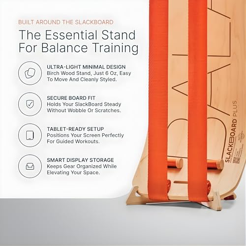 Image of GIBBON SlackBoard, Balance Board Kids & Adults, Slackline Balance Trainer | 1 & 2 Line Options, Slack Board, Core Workout Equipment, Home Gym Training, Standing Desk Exercise, Yoga, Agility, Pilates
