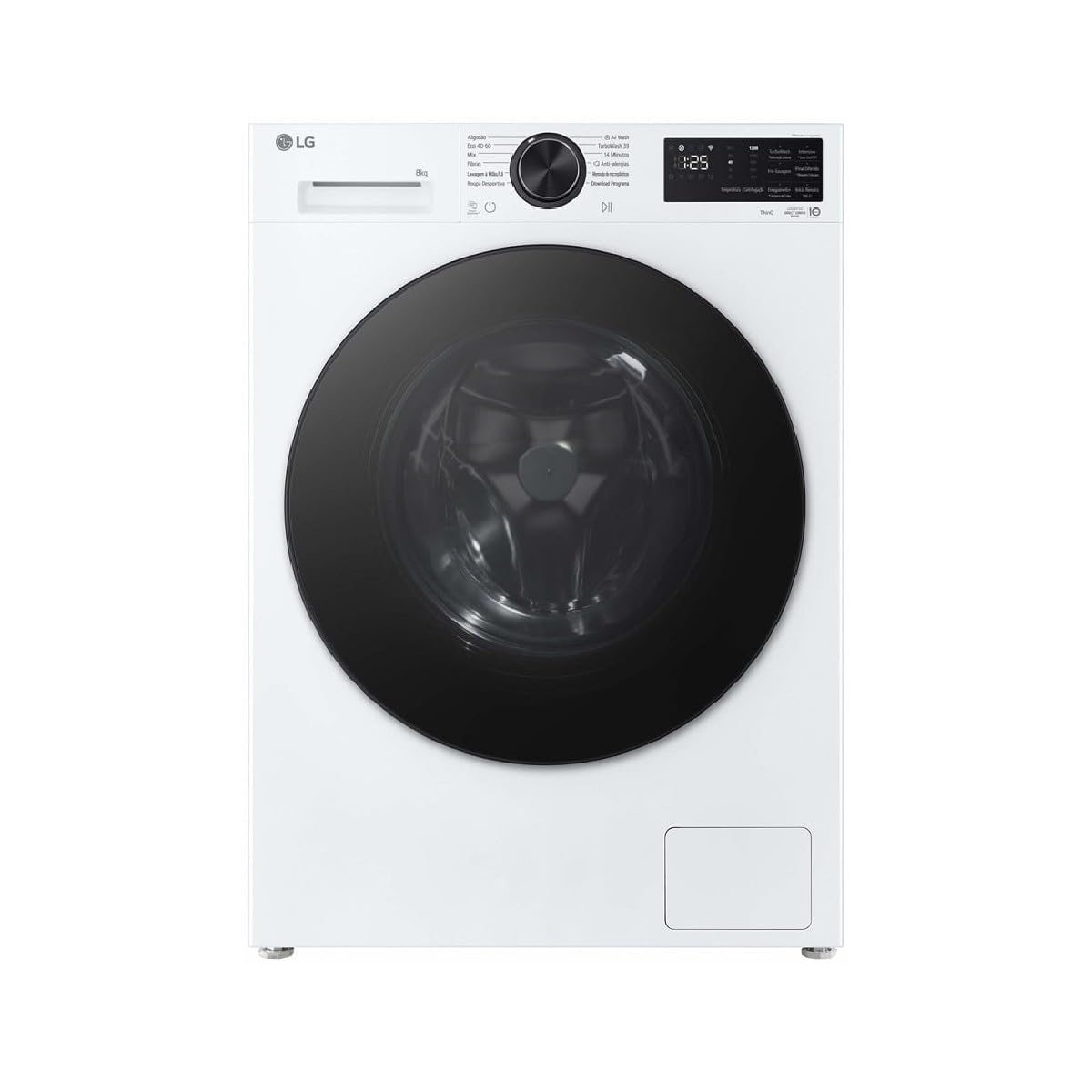 Lavadora LG F2X50S8TLB 8 kg, 1200 rpm, color blanco