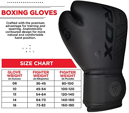 Rdx Boxing Gloves Men Women, Pro Training Sparring, Maya Hide Leather Muay Thai Mma Kickboxing, Adult Heavy Punching Bag Gloves Mitts Focus Pad Workout, Ventilated Palm, 8 10 12 14 16 Oz #TOP5