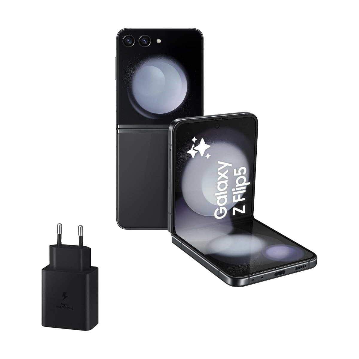 Samsung Galaxy Z Flip5, 256 GB + Cargador 45W - Teléfono Móvil