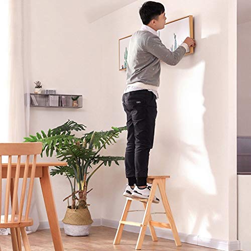 Taburete de escalera para el hogar plegable portátil y multifuncional 4