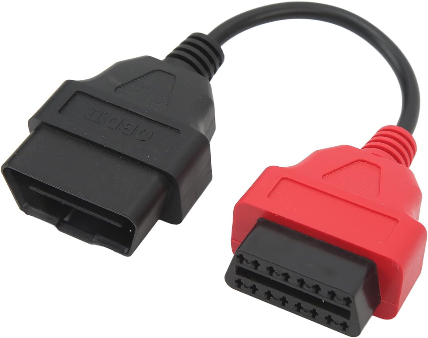 OBD2 Scanner Adaptor Cable, 7 Pin Female to 3 Pin Male, Red, ABS Material - SRS Diagnostic Access, High Durability for EcuScan Replacement