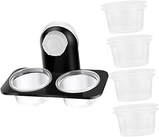 Generic 1 Conjunto Tigela De Água Para Répteis Prato De Réptil Reptivite Tigela De Comida De Réptil Prato De Comida De Réptil Alimentador De Lagarto Alimentador De Réptil De Sucção