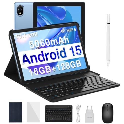 DOOGEE U10 Android 15 Tablet 10 Zoll, 16GB RAM+128GB ROM(2TB TF) Tablet mit Tastatur, WiFi 6 Gaming Tablets Widevine L1,...