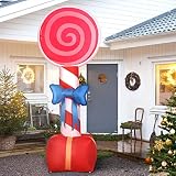 Brother inflatable 8FT Lollipop Yard Decorations Birthday Party , Blow Up Advertising Candy Sign for